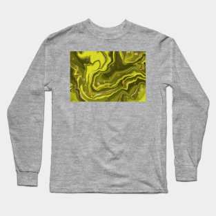 yellow marble, marble pattern Long Sleeve T-Shirt